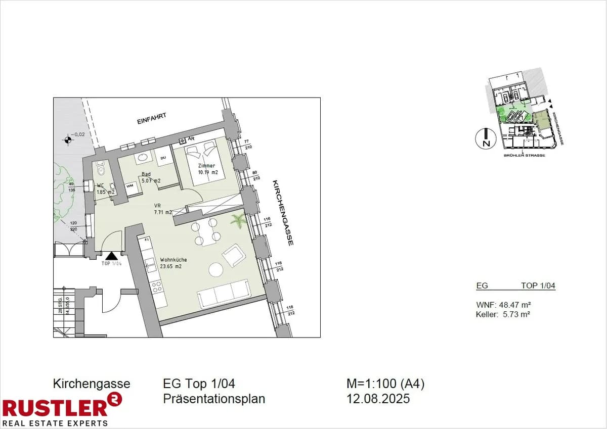 2-Zimmer-Wohnung kaufen in Mödling – 48,47 m², € 360.000 – Bild 6 von 10