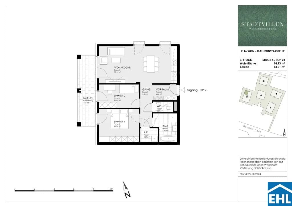 3-Zimmer-Wohnung kaufen in Wien – 74,97 m², € 666.000 – Bild 15 von 15