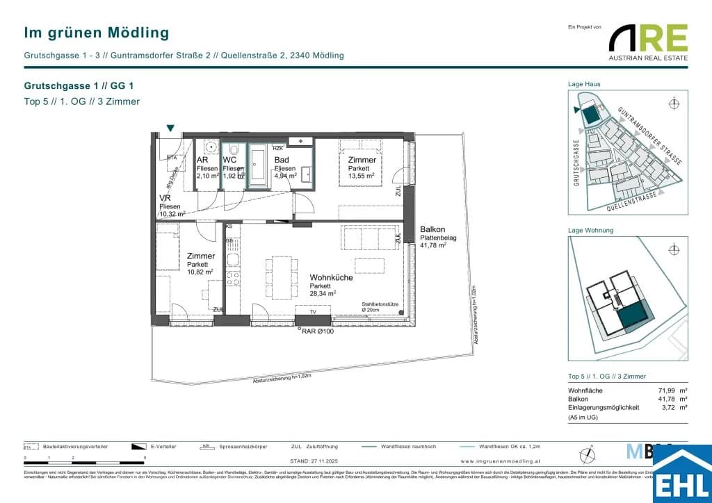 3-Zimmer-Wohnung kaufen in Mödling – 72,02 m², € 499.000 – Bild 9 von 9