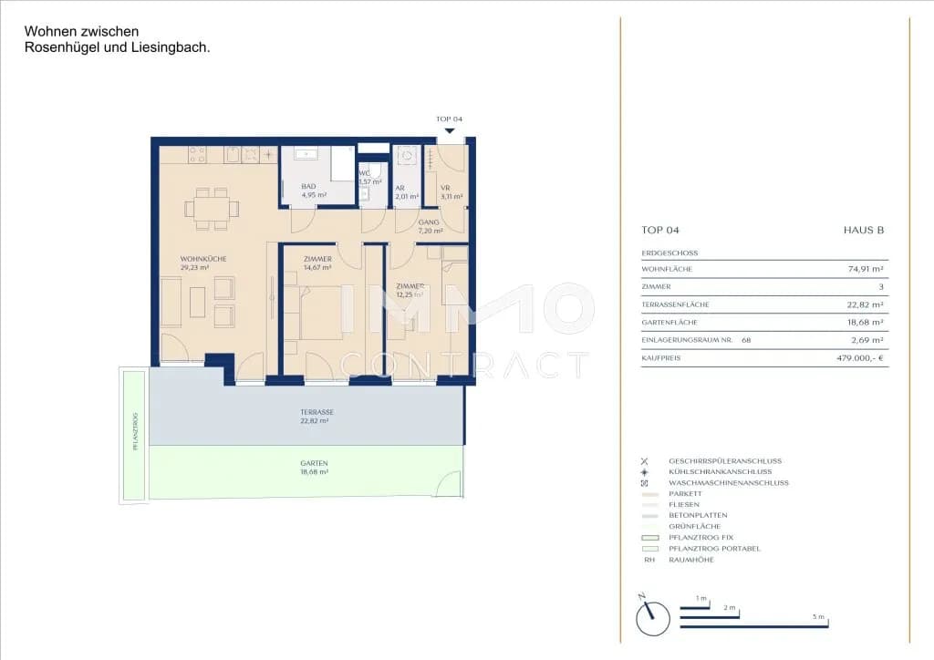 3-Zimmer-Wohnung kaufen in Wien – 74,91 m², € 479.000 – Bild 11 von 11