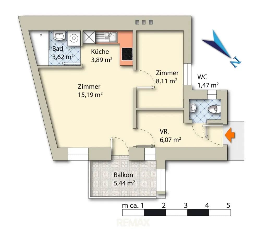 2-Zimmer-Immobilie kaufen in Wien – 38 m², € 189.000 – Bild 18 von 18