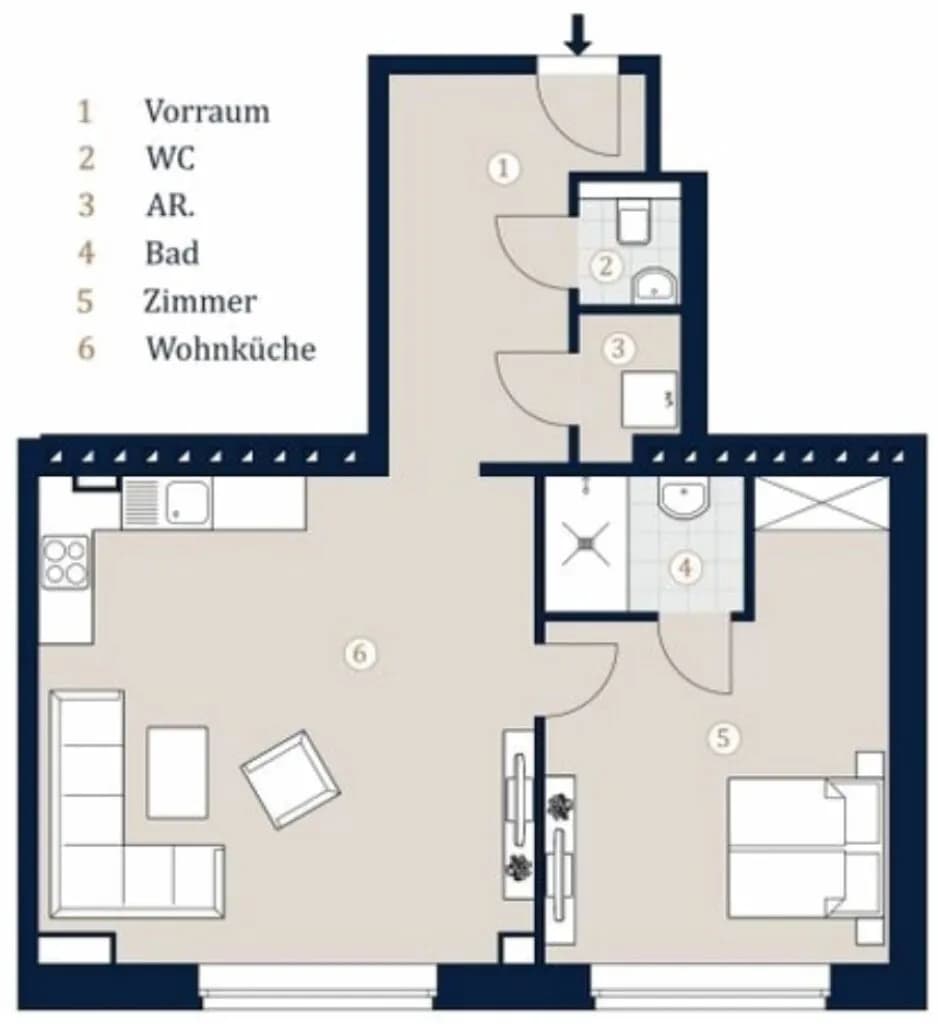 2-Zimmer-Wohnung kaufen in Wien – 61,3 m², € 590.000 – Bild 20 von 20