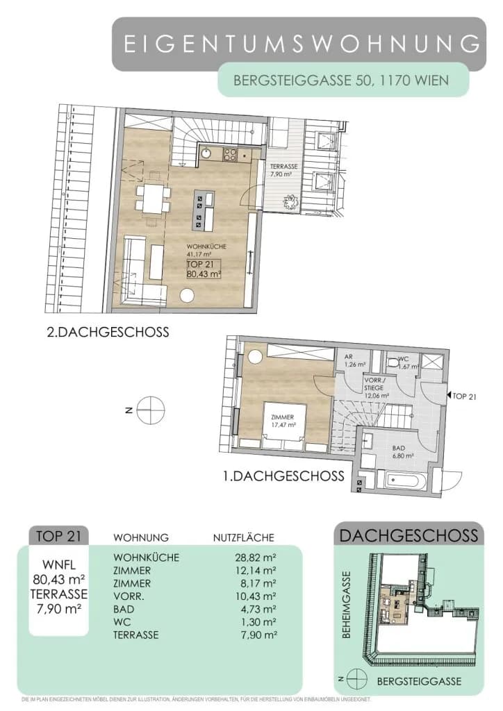2-Zimmer-Wohnung kaufen in Wien – 80,43 m², € 524.000 – Bild 12 von 12