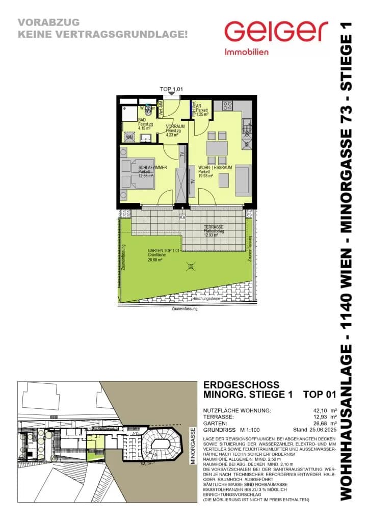 2-Zimmer-Wohnung kaufen in Wien – 42,1 m², € 341.500 – Bild 3 von 16