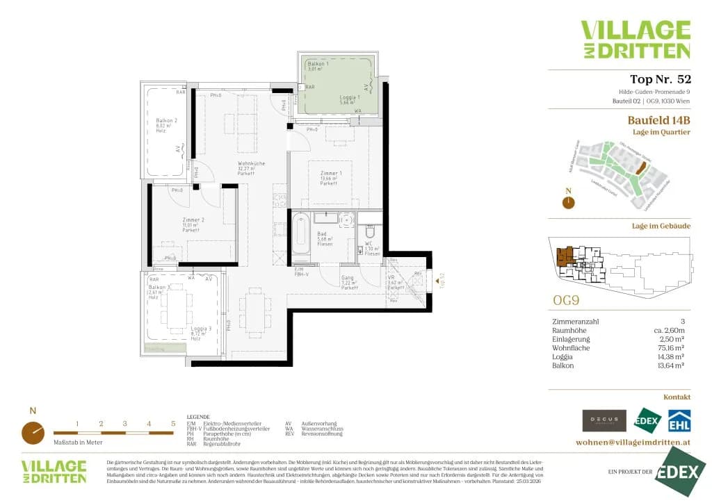 3-Zimmer-Wohnung kaufen in Wien – 75,2 m², € 621.000 – Bild 8 von 8