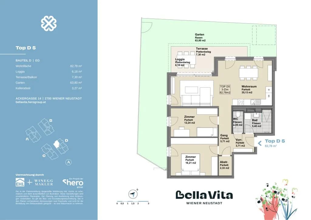Immobilie kaufen in Wiener Neustadt – 82,78 m², € 345.000 – Bild 28 von 28