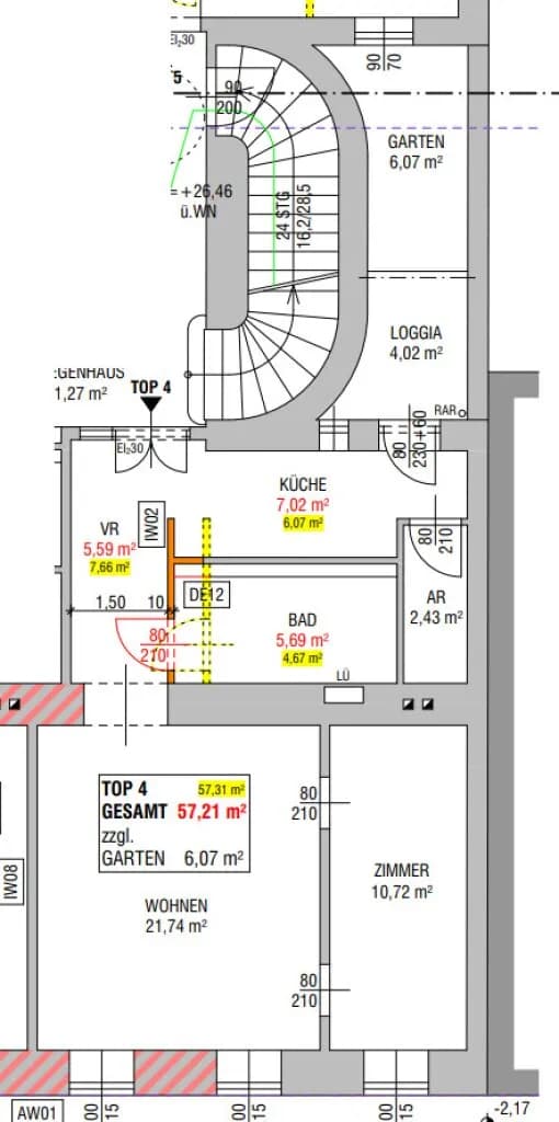 2-Zimmer-Wohnung kaufen in Wien – 57,21 m², € 379.000 – Bild 9 von 9