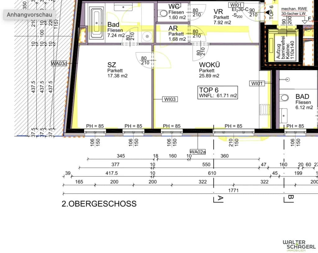 Wohnung mieten in Sankt Pölten – 61,71 m², € 1.339 – Bild 9 von 10