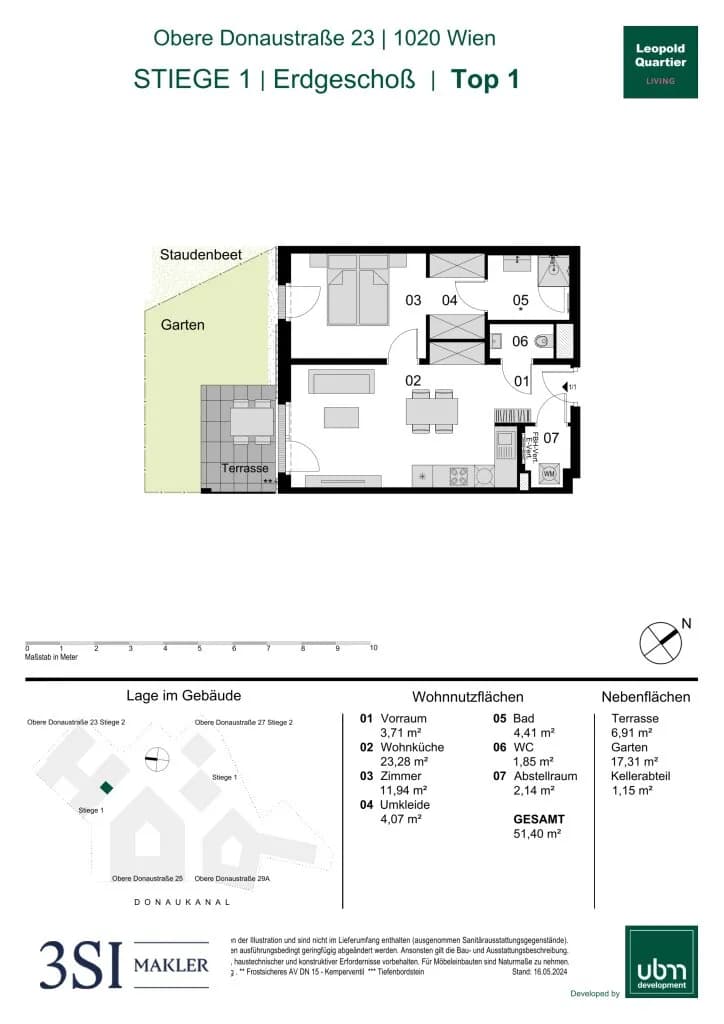 2-Zimmer-Wohnung kaufen in Wien – 51,4 m², € 420.000 – Bild 17 von 17