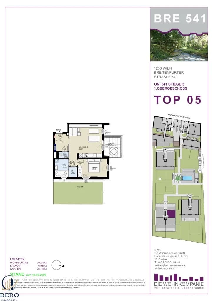 2-Zimmer-Wohnung kaufen in Wien – 50,24 m², € 339.570 – Bild 12 von 12