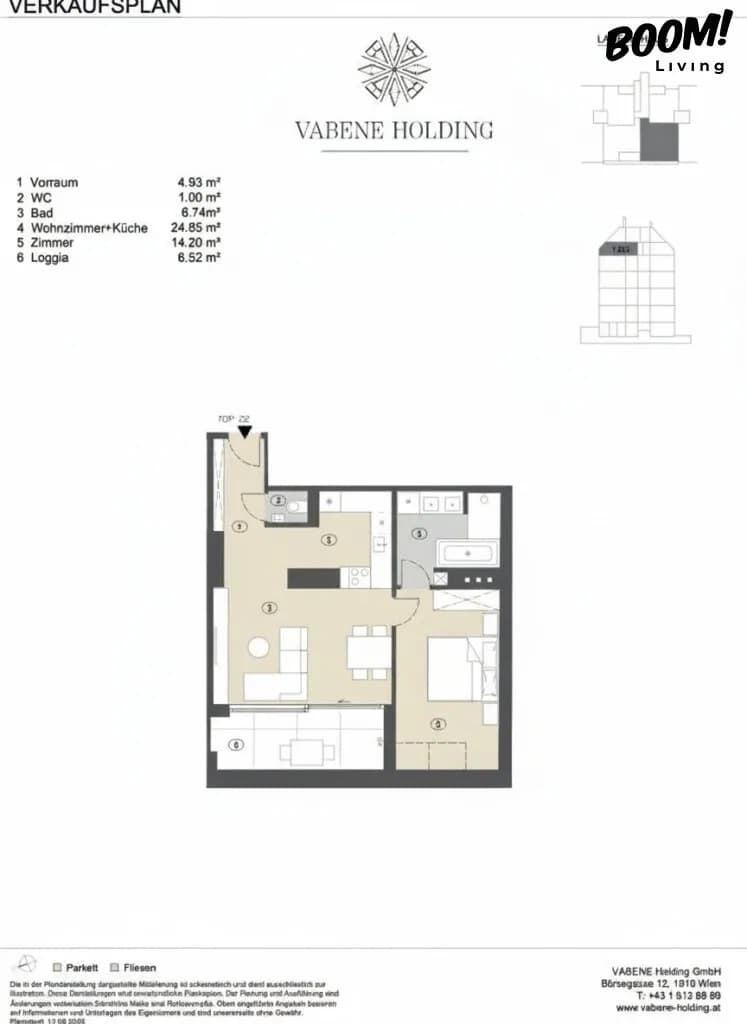 2-Zimmer-Wohnung kaufen in Wien – 51,72 m², € 649.000 – Bild 11 von 11