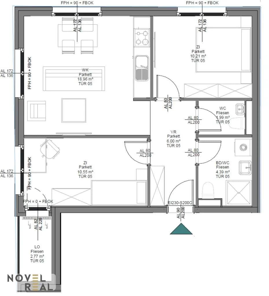 3-Zimmer-Wohnung kaufen in Wien – 54,87 m², € 289.800 – Bild 9 von 10