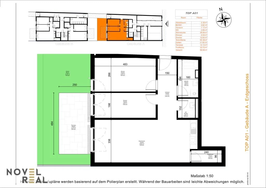 3-Zimmer-Wohnung kaufen in Wien – 65,4 m², € 338.000 – Bild 13 von 13