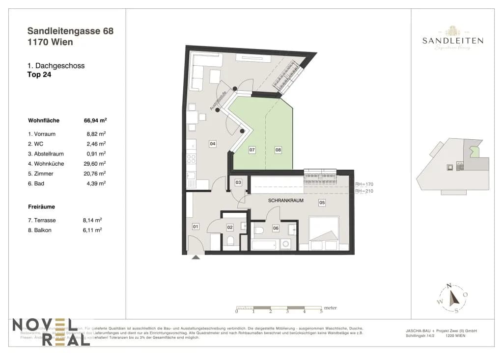 2-Zimmer-Wohnung kaufen in Wien – 66,94 m², € 597.000 – Bild 15 von 15