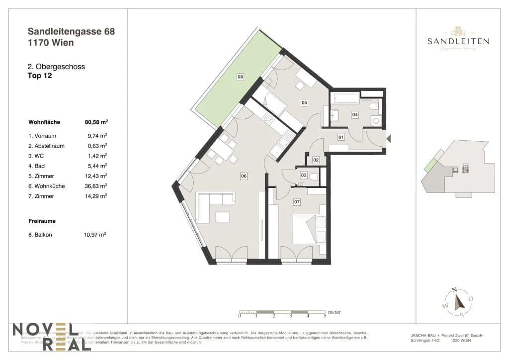 3-Zimmer-Wohnung kaufen in Wien – 80,58 m², € 669.000 – Bild 17 von 17