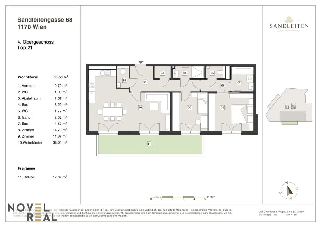 3-Zimmer-Wohnung kaufen in Wien – 85,5 m², € 799.000 – Bild 15 von 15