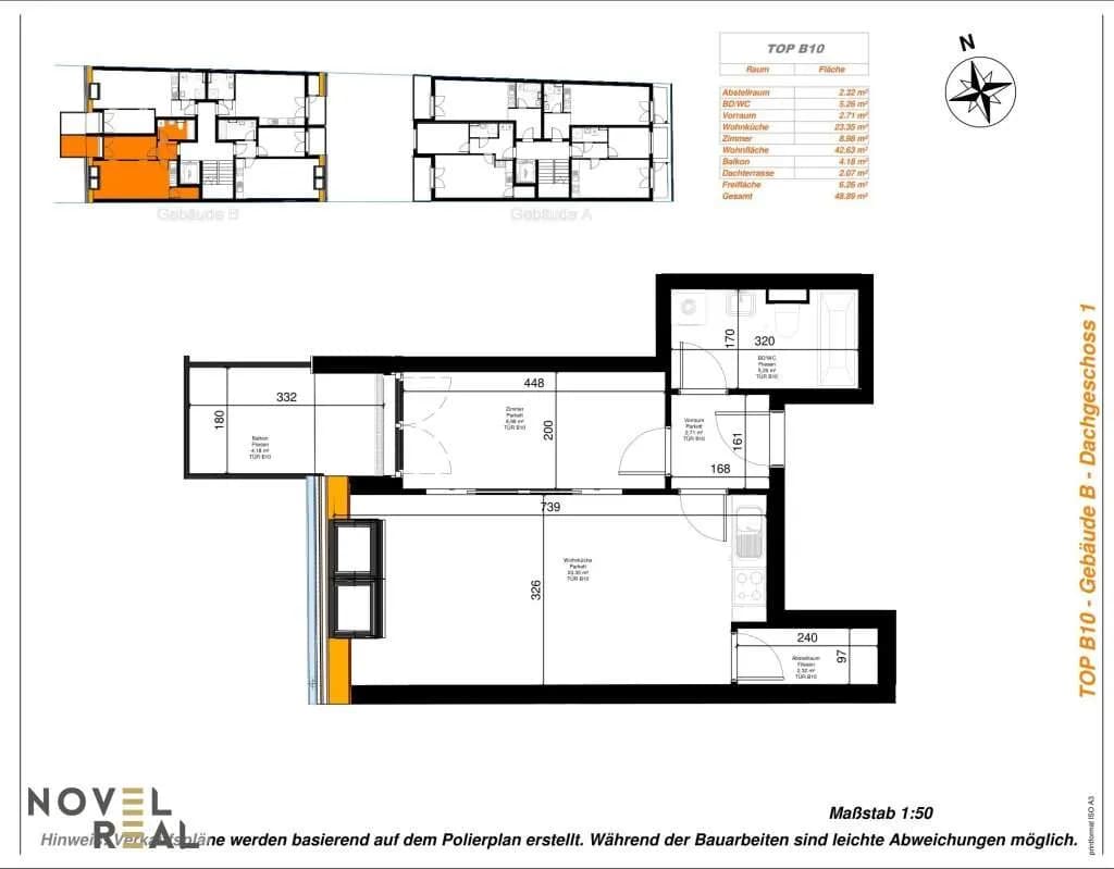 2-Zimmer-Wohnung kaufen in Wien – 42,63 m², € 228.000 – Bild 5 von 5
