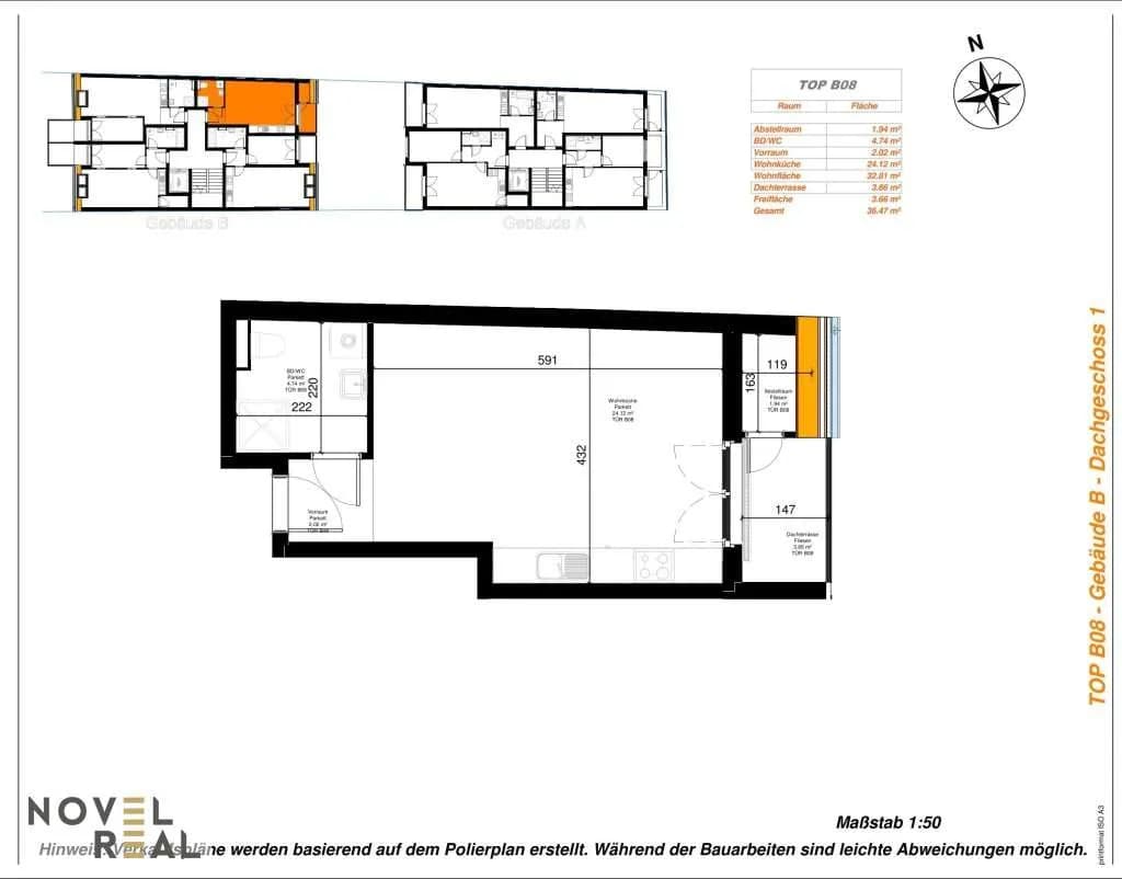 1-Zimmer-Wohnung kaufen in Wien – 32,81 m², € 178.000 – Bild 6 von 6