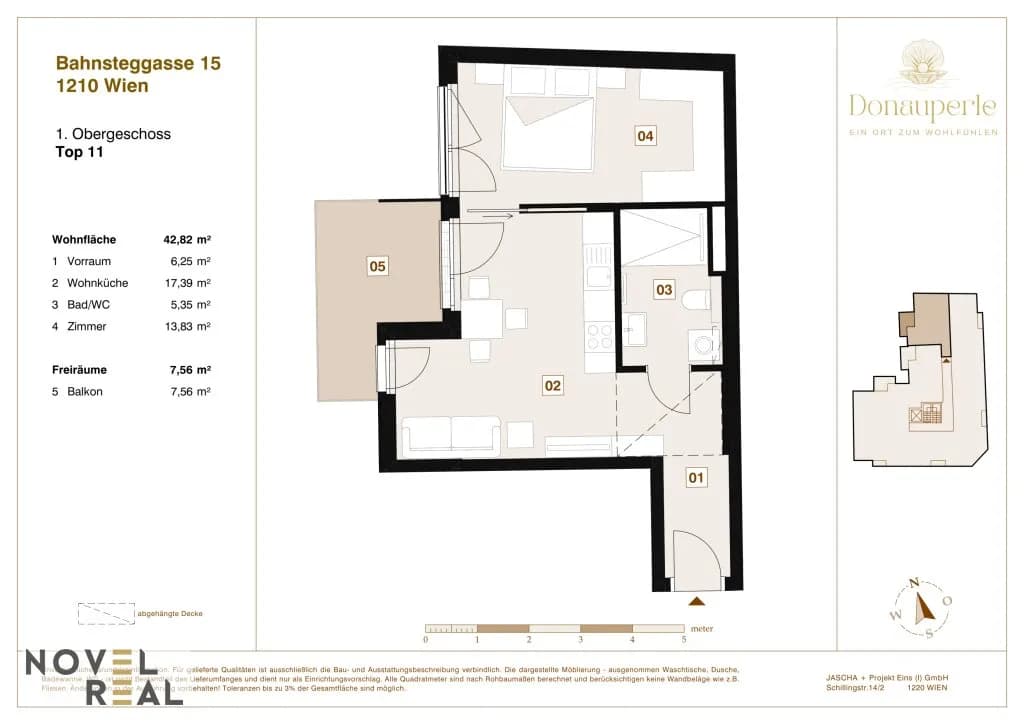 2-Zimmer-Wohnung kaufen in Wien – 45,24 m², € 277.000 – Bild 18 von 18