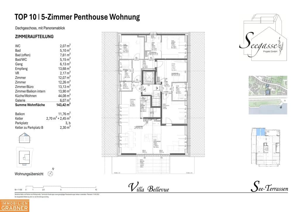 5-Zimmer-Wohnung kaufen in Gmunden – 143,42 m², € 1.695.000 – Bild 5 von 7