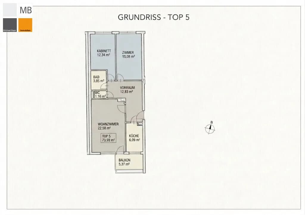 3-Zimmer-Wohnung kaufen in Wien – 74 m², € 350.000 – Bild 21 von 22