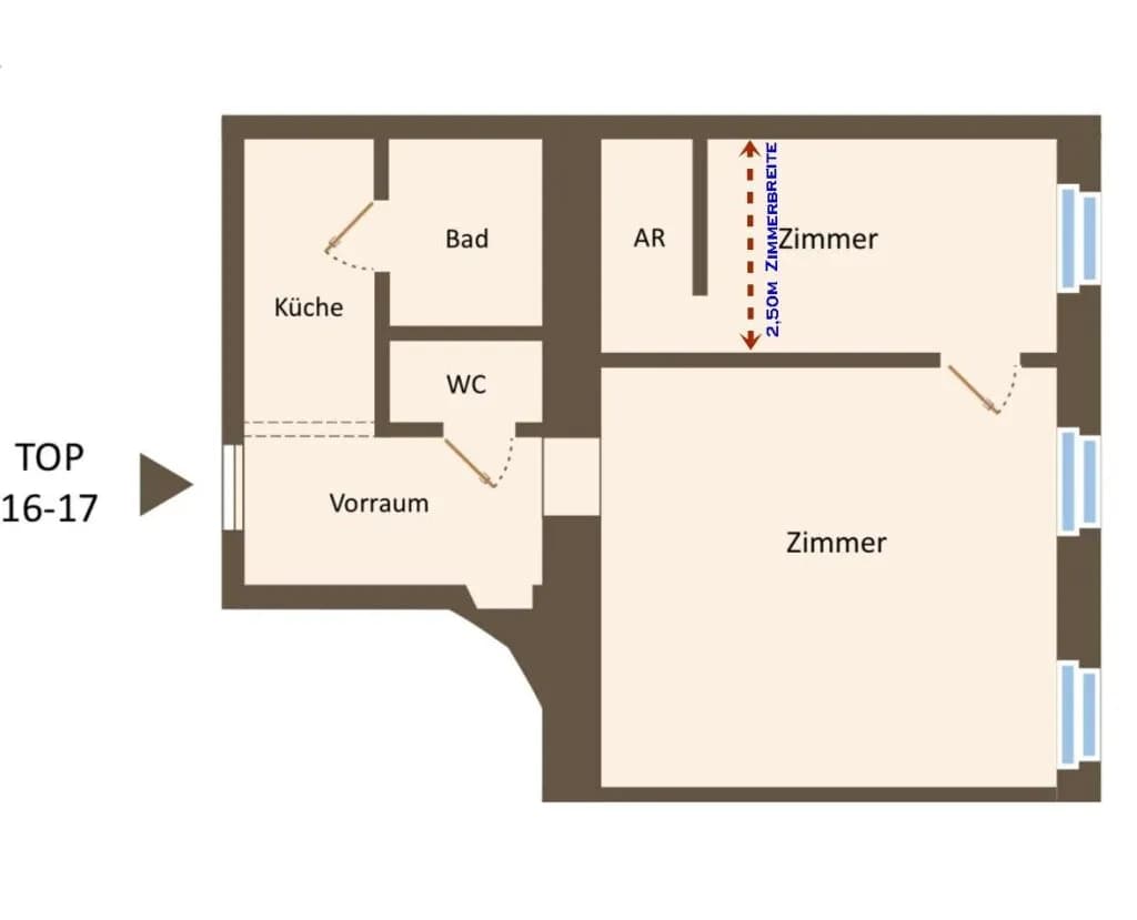 2-Zimmer-Wohnung kaufen in Wien – 47,5 m², € 200.000 – Bild 18 von 23
