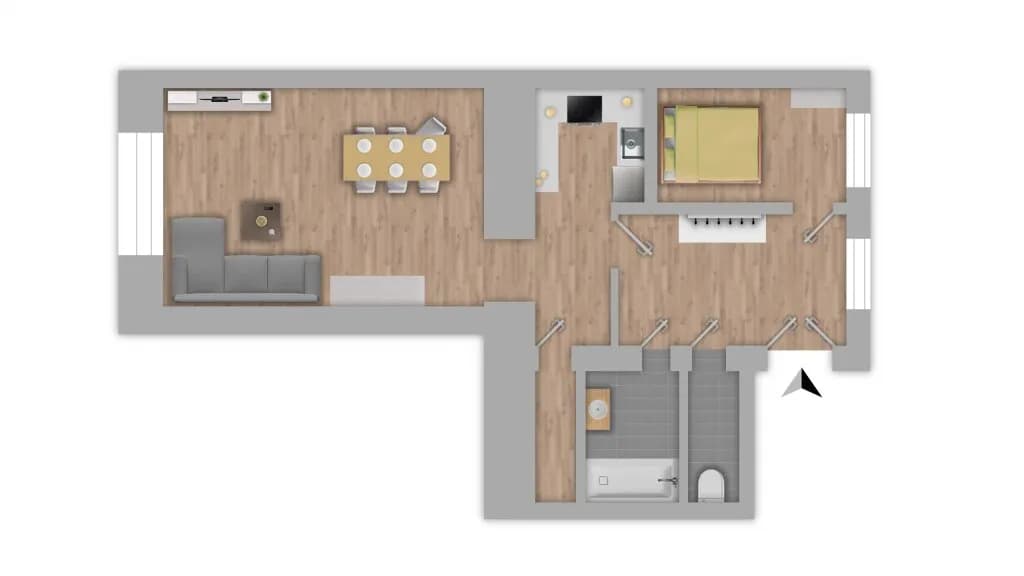 2-Zimmer-Wohnung kaufen in Wien – 49 m², € 299.000 – Bild 11 von 12