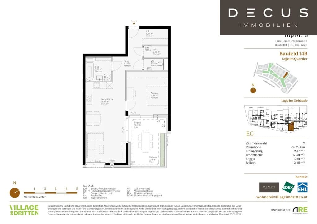 2-Zimmer-Wohnung kaufen in Wien – 66,35 m², € 445.000 – Bild 5 von 5