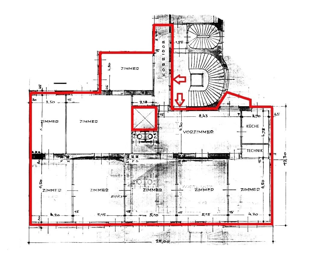 8-Zimmer-Gewerbeimmobilie mieten in Wien – 303 m², € 8.269 – Bild 13 von 13