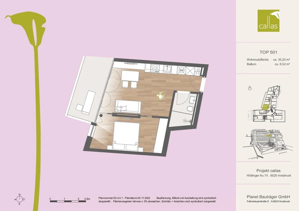 2-Zimmer-Wohnung kaufen in Innsbruck – 35,2 m², € 398.000 – Bild 8 von 8