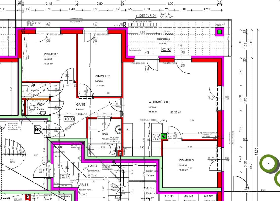 4-Zimmer-Wohnung mieten in Lilienfeld – 82,25 m², € 850 – Bild 2 von 2