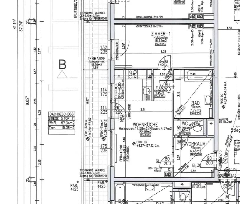 2-Zimmer-Wohnung mieten in Gänserndorf – 57,34 m², € 663 – Bild 2 von 2