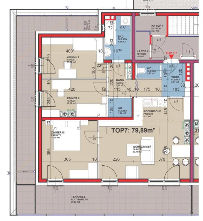 4-Zimmer-Wohnung kaufen in Wiener Neustadt Land – 79,81 m², € 189.733 – Bild 2 von 2