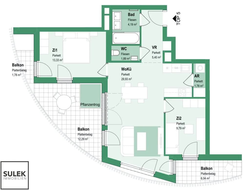 3-Zimmer-Wohnung mieten in Wien – 66,31 m², € 1.649 – Bild 18 von 19