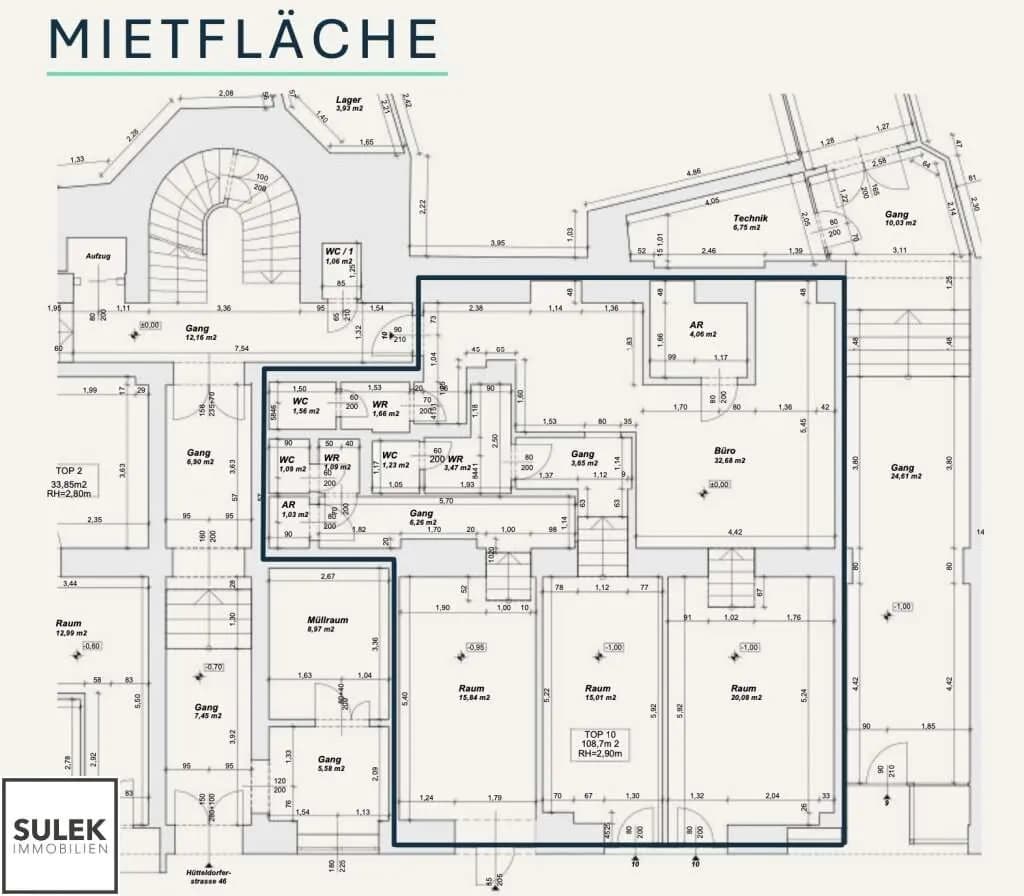 4-Zimmer-Gewerbeimmobilie mieten in Wien – 109 m², € 1.526 – Bild 20 von 21