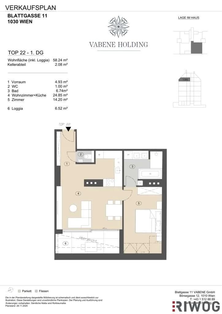2-Zimmer-Wohnung kaufen in Wien – 51,72 m², € 649.000 – Bild 15 von 15