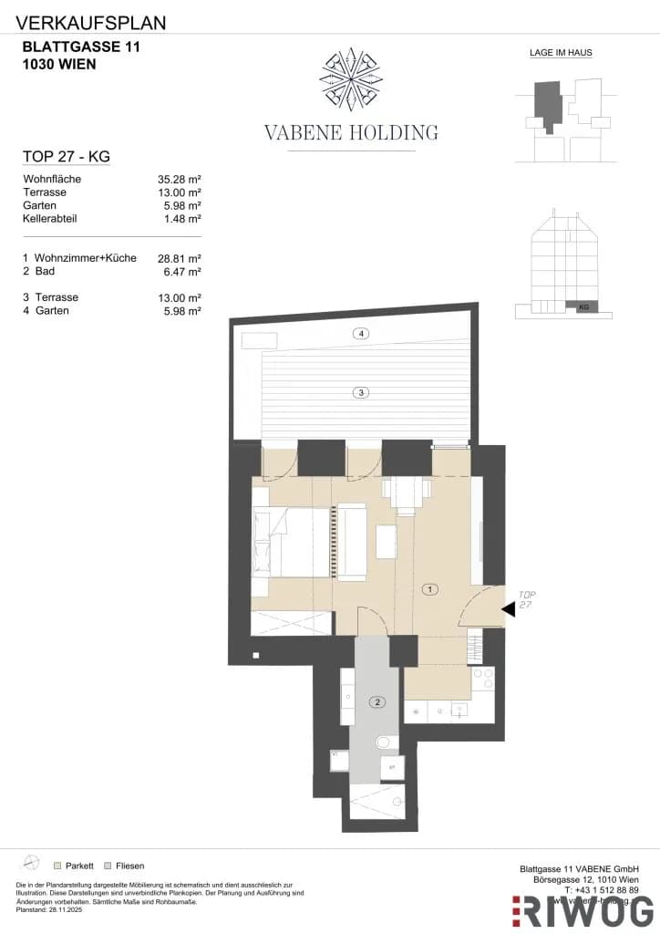 2-Zimmer-Wohnung kaufen in Wien – 35,62 m², € 300.000 – Bild 11 von 11