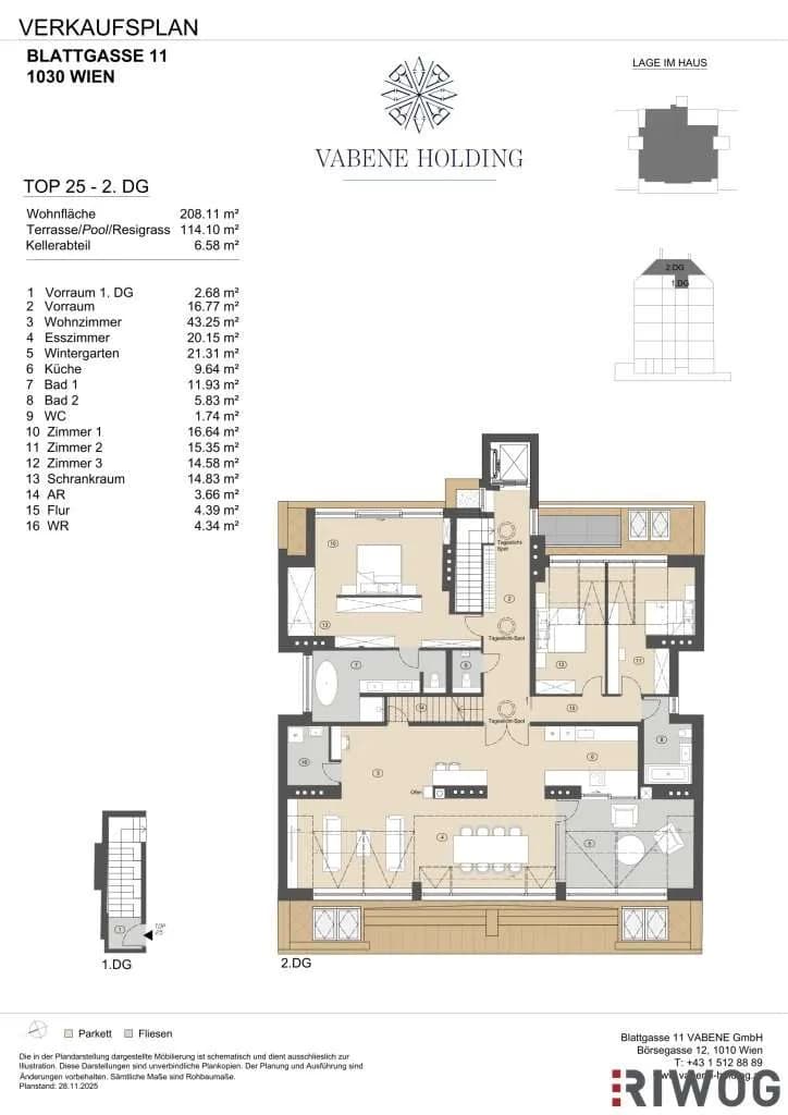 4-Zimmer-Wohnung kaufen in Wien – 208,11 m², € 3.490.000 – Bild 23 von 24