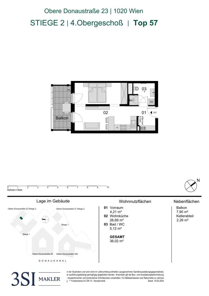 1-Zimmer-Wohnung kaufen in Wien – 36,02 m², € 353.000 – Bild 17 von 17