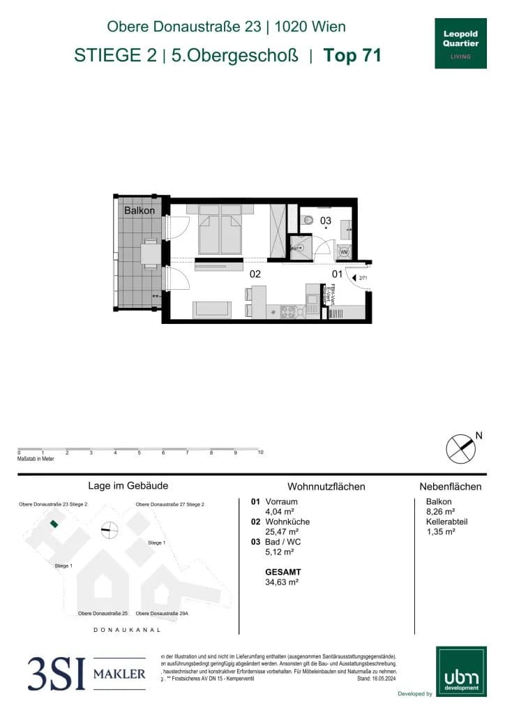 1-Zimmer-Wohnung kaufen in Wien – 34,63 m², € 358.000 – Bild 34 von 34