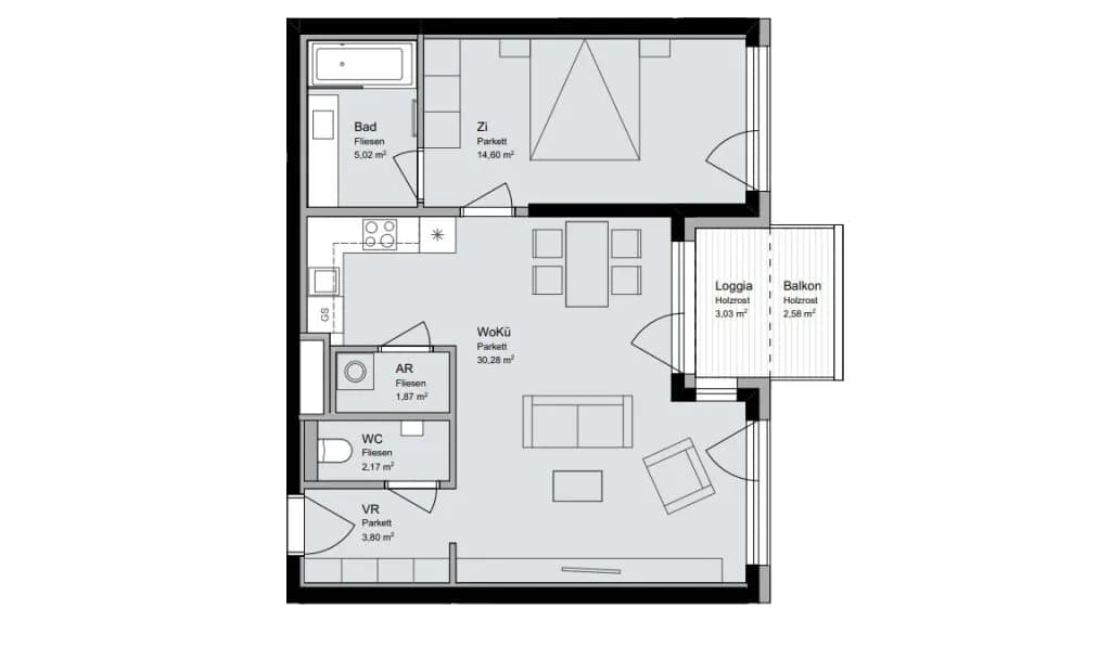 2-Zimmer-Wohnung mieten in Wien – 58 m², € 1.656 – Bild 28 von 28