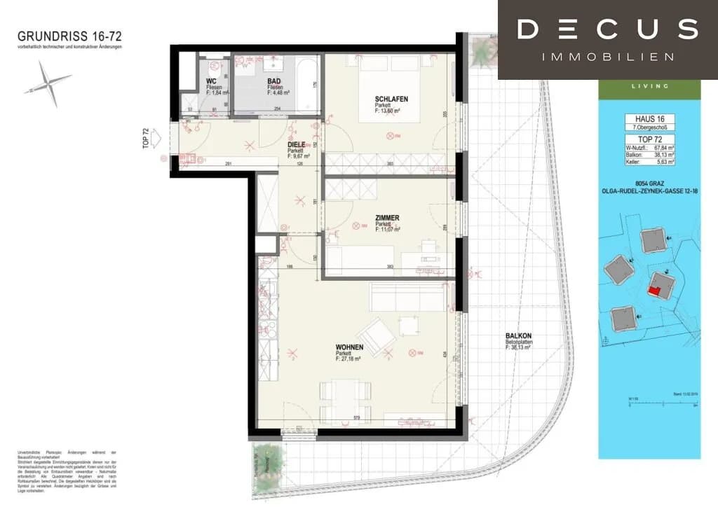 3-Zimmer-Wohnung mieten in Graz – 81 m², € 1.116 – Bild 32 von 32