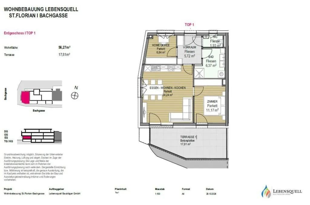 2-Zimmer-Wohnung kaufen in Linz Land – 56,52 m², € 269.000 – Bild 9 von 10