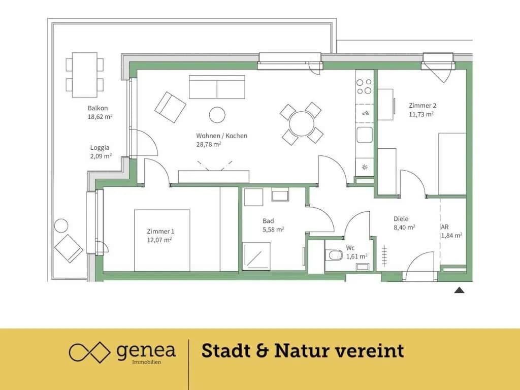 3-Zimmer-Wohnung kaufen in Graz – 70,01 m², € 339.000 – Bild 2 von 23