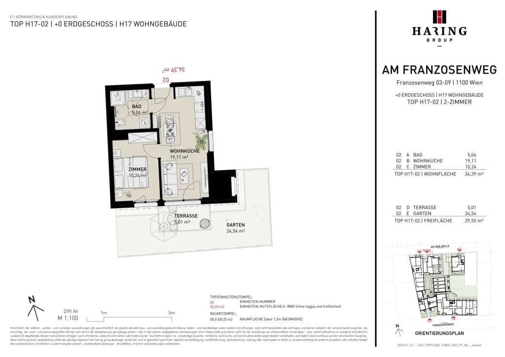 2-Zimmer-Wohnung kaufen in Wien – 34,39 m², € 254.500 – Bild 10 von 10