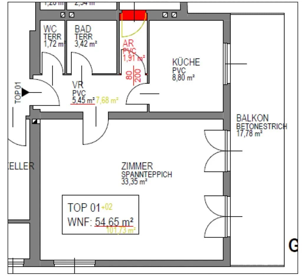 2-Zimmer-Wohnung kaufen in Wien – 54,65 m², € 264.000 – Bild 13 von 13