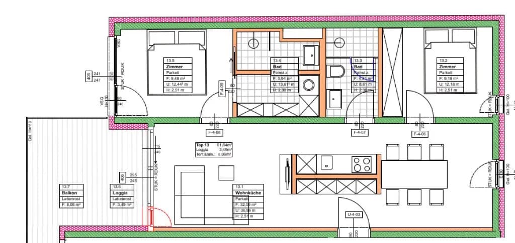 3-Zimmer-Wohnung kaufen in Wien – 61,64 m², € 478.006 – Bild 7 von 8