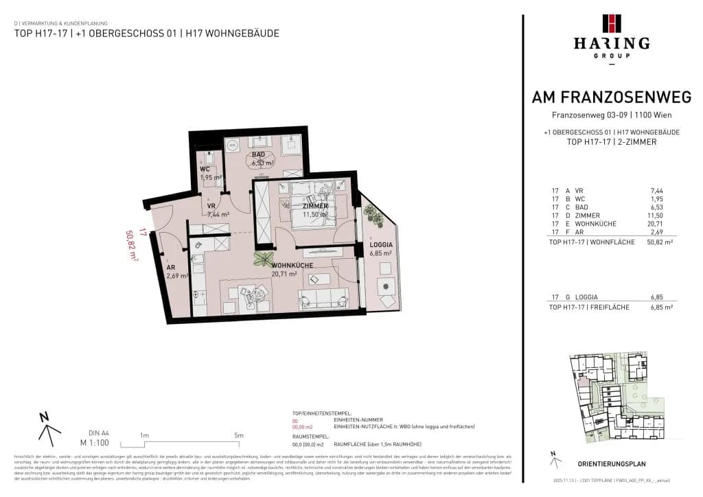 2-Zimmer-Wohnung kaufen in Wien – 50,82 m², € 375.500 – Bild 10 von 10