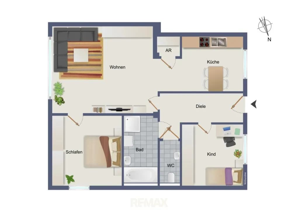 3-Zimmer-Wohnung kaufen in Graz – 87,94 m², € 260.000 – Bild 2 von 17