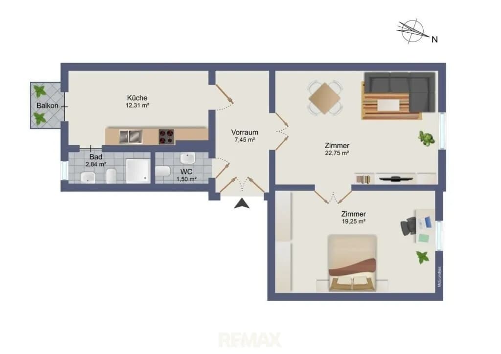2-Zimmer-Wohnung kaufen in Graz – 66 m², € 159.900 – Bild 15 von 15